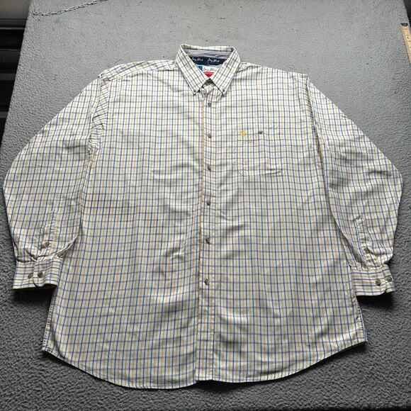 Wrangler Cowboy Collection George Strait Button Down Shirt Mens XXL Long Sleeve - Picture 1 of 8